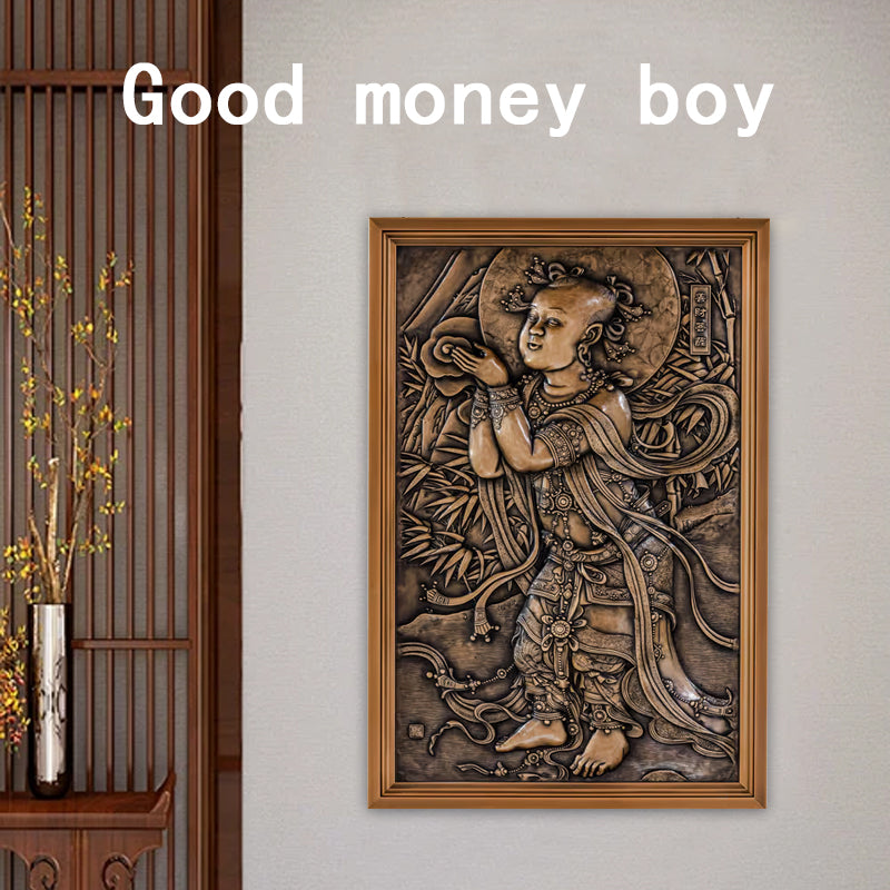Decoraciones de placas de cobre para pared de Sudhana