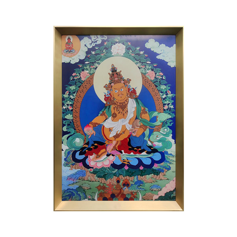 Placa de cobre decorativa con forma de thangka Sakyamuni, ideal para decorar habitaciones