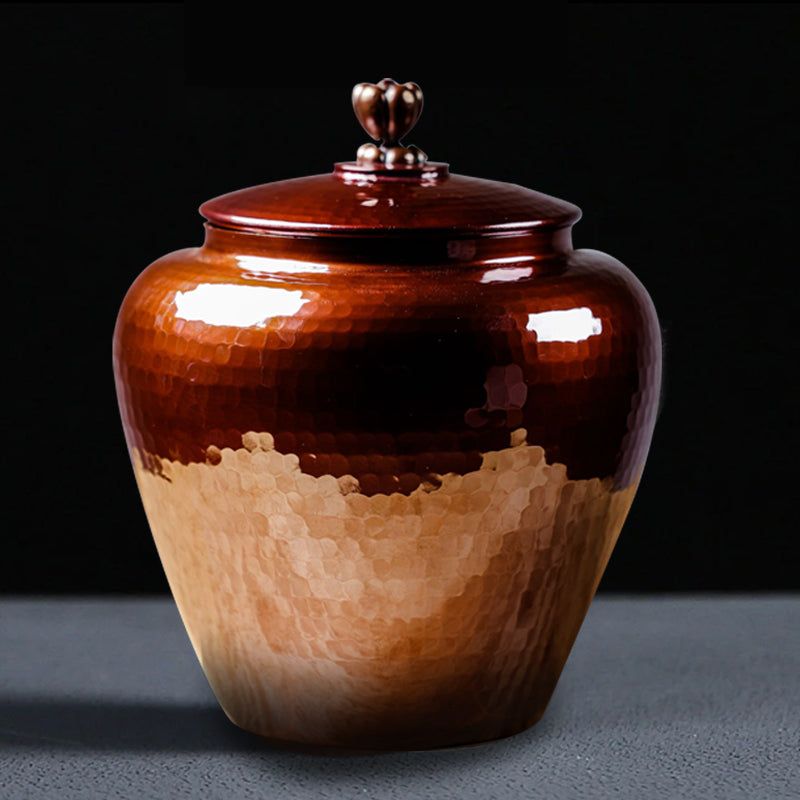 Handmade Copper Large 2L Tea Canister