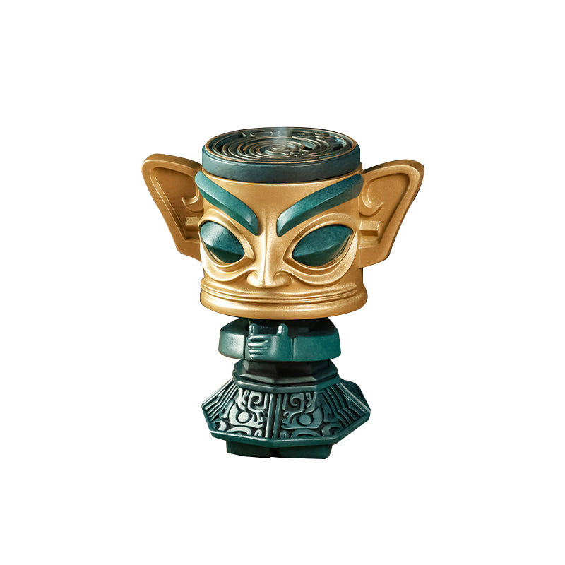 Quemador de incienso tallado Sanxingdui incensario creativo