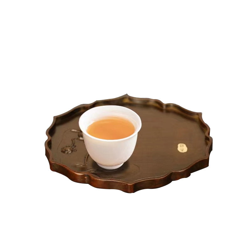 Posavasos de cobre hechos a mano para colocar tazas de té o vasos