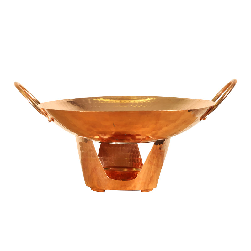 Olla caliente individual hecha a mano de cobre, olla de inducción, olla caliente pequeña de cobre, olla caliente pequeña para el hogar