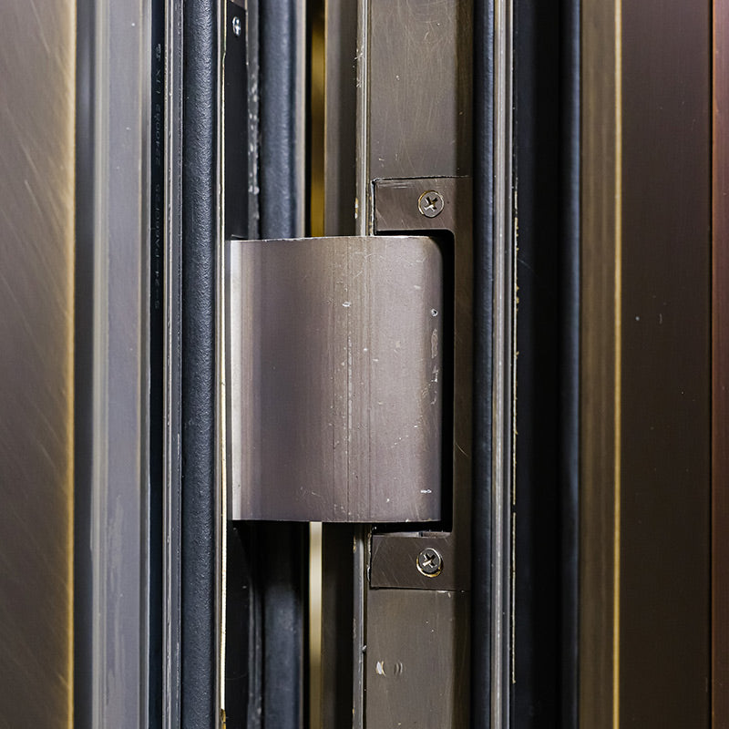 Exterior Doors Luxurious Copper Double Door with Art Deco for Villas Entry Door Summer light year