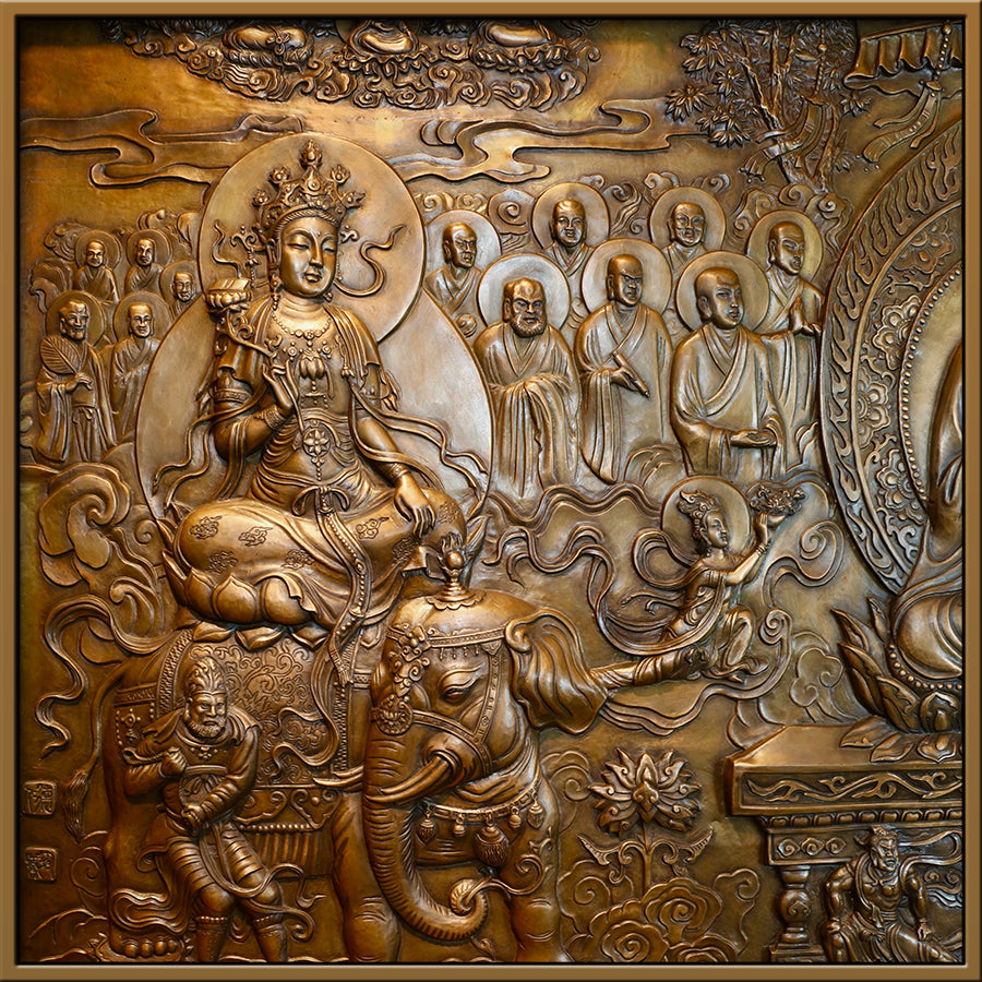 Placa de predicación de un dios mítico antiguo tradicional chino
