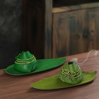 Zongzi shaped Handmade copper incense burner