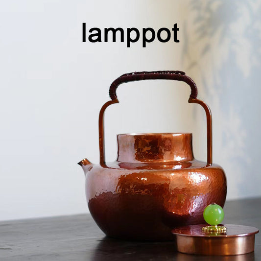 lamppot hand-forged intangible cultural heritage integrated kettle pure copper teapot copper retro kettle