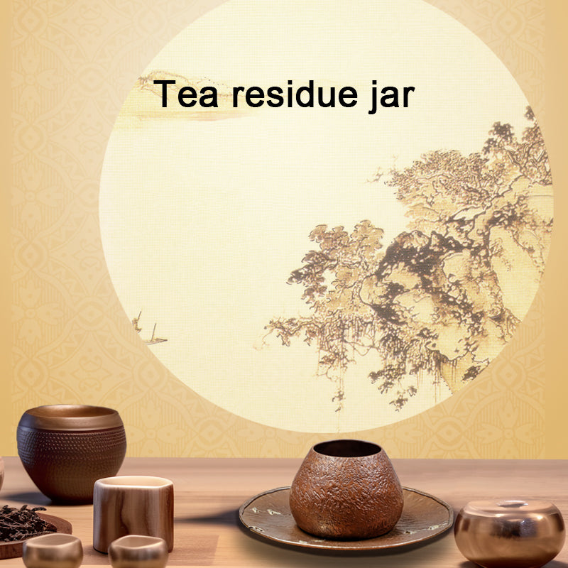 Tea residue jar Tea Dregs Jar Tea Ceremony Teaware Accessories