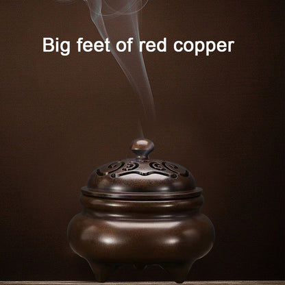 Copper Incense burner with Tiger skinned stove household furnace