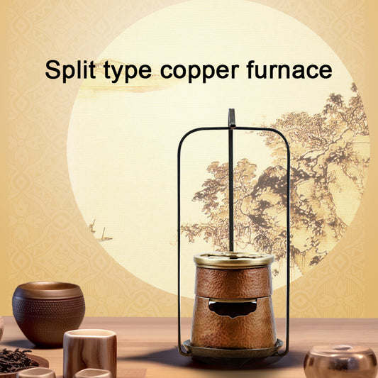 Copper Charcoal Furnace Household small stove for warming tea and boiling water