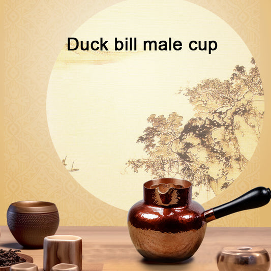 Handmade 0.65L Copper Duck bill male cup