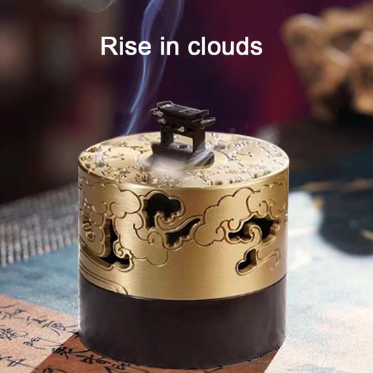 Rise in clouds Handmade brass incense burner