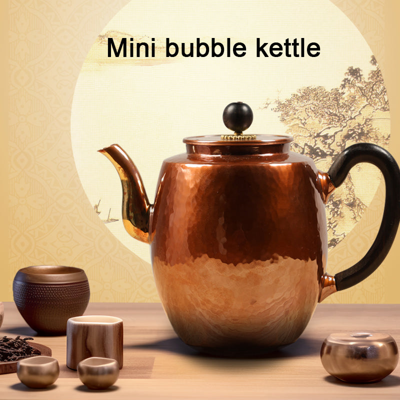 Copper kettle Handmade 0.2L Household teapot Mini bubble kettle