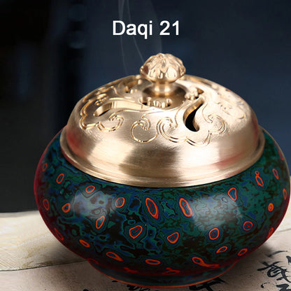 Daqi 21/22/24/26 Handmade brass incense burner