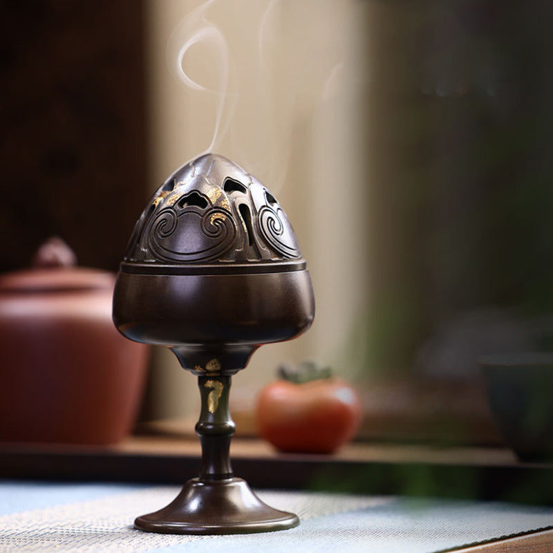 Guanshanhai brass Boshan furnace handmade incense burner