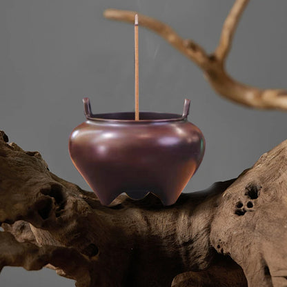 Handmade Household Copper stove incense burner Apple shaped