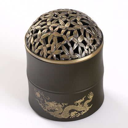 Selected brass incense burner with Dragon pattern