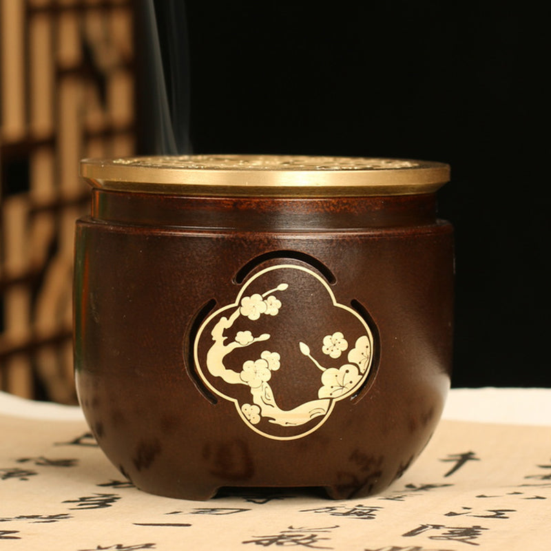 Spend a good moon Handmade Household Copper incense burner for Stick/Tower or Coil Incense