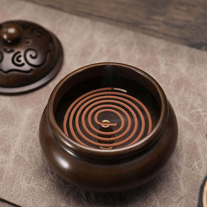 Ruyi Tripod Copper Handmade Incense Burner