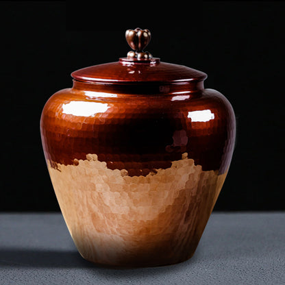 Handmade Copper Large 2L Tea Canister
