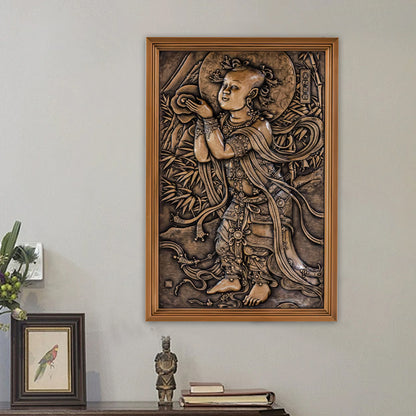 Sudhana wall copper plaque decorations