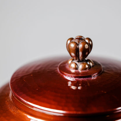 Handmade Copper Large 2L Tea Canister