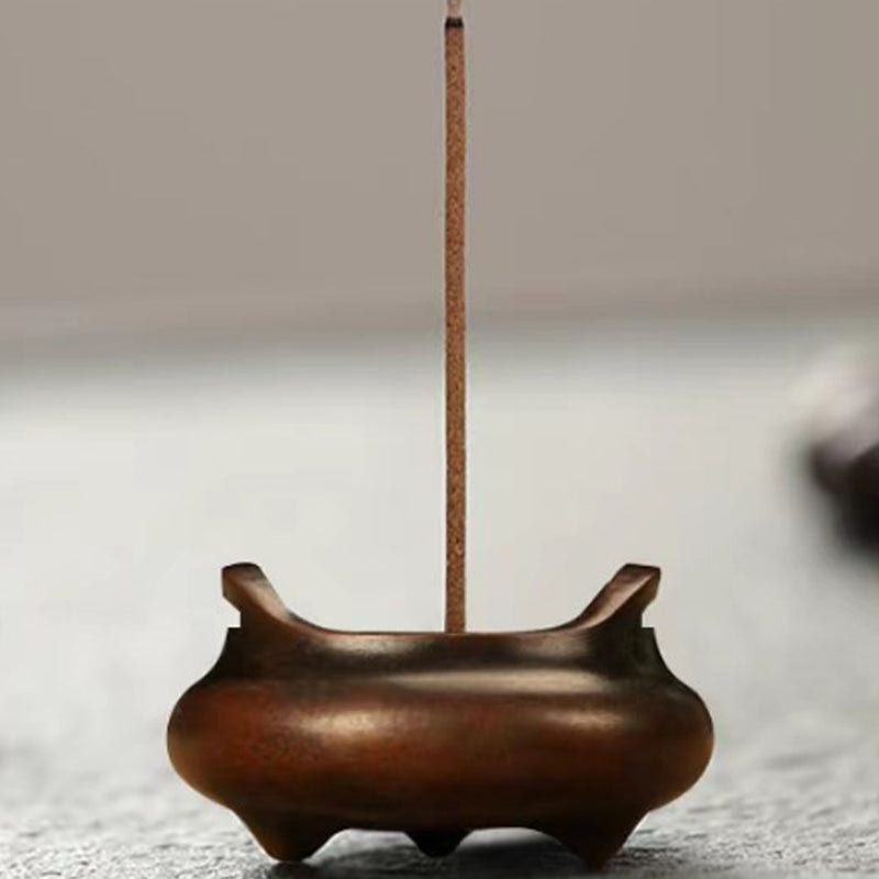 Yilan mini stove Handmade Household Copper incense burner for Stick or non-sticky Incense