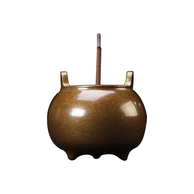 Handmade brass incense burner Apple stove number four