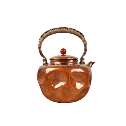 Meteorite texture 1.2L copper kettle handle cover anti-scalding cloth vintage Chinese style