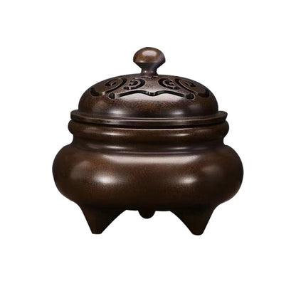 Copper Incense burner with Tiger skinned stove household furnace