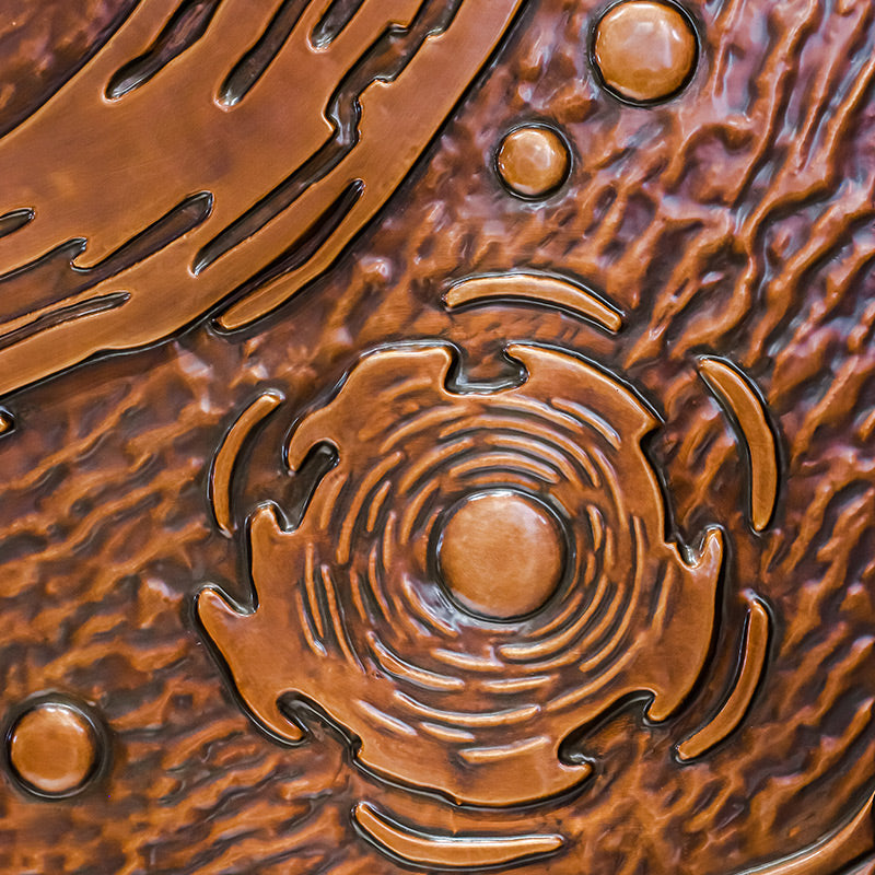 Exterior Doors Luxurious Copper Double Door with Art Deco for Villas Entry Door Spectacular nebula