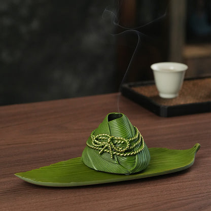 Zongzi shaped Handmade copper incense burner