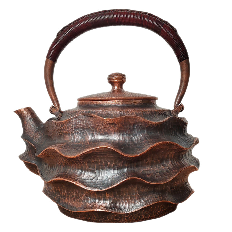 Handmade WAVE series 1.5L copper kettle