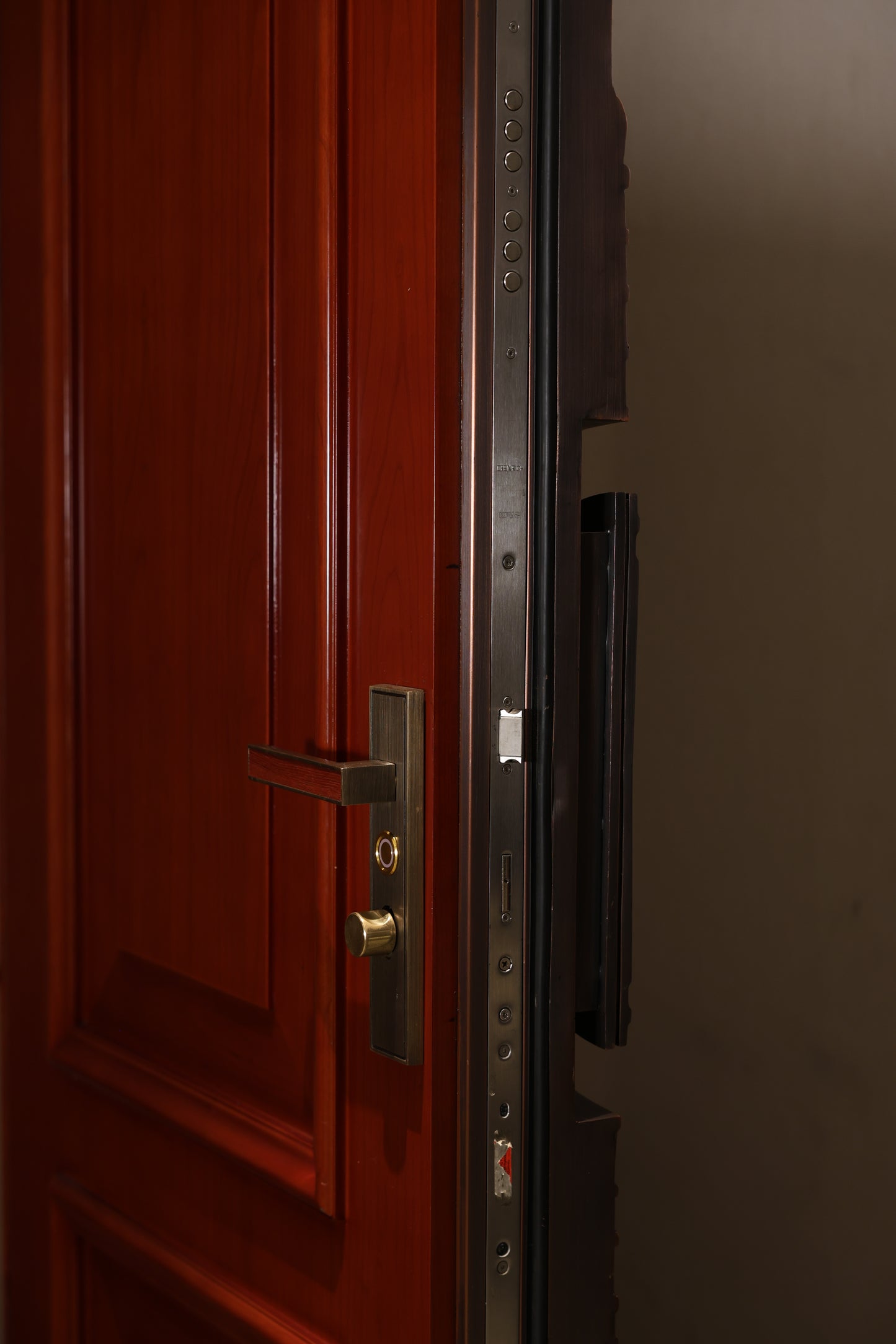 The sun is shining Exterior Doors Luxurious Copper Double Door with Art Deco for Villas Entry Door