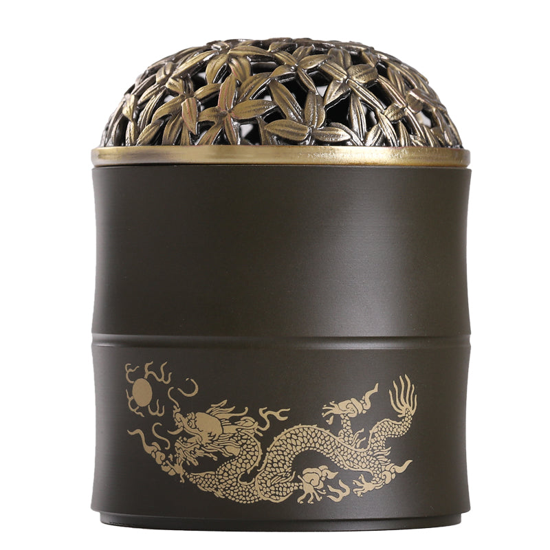 Selected brass incense burner with Dragon pattern