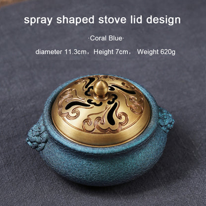 Color changing lion incense burner