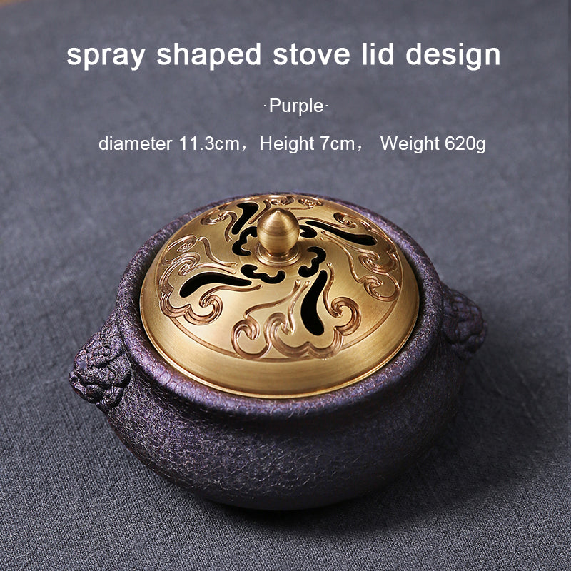 Color changing lion incense burner