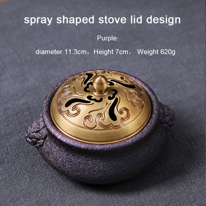 Color changing lion incense burner