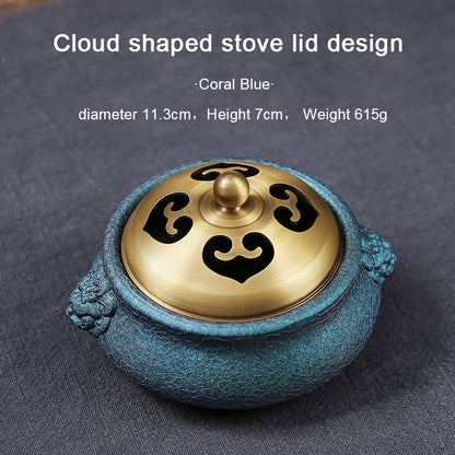 Color changing lion incense burner