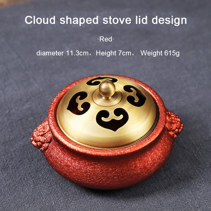 Color changing lion incense burner