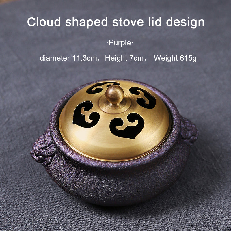 Color changing lion incense burner