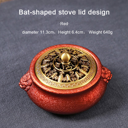 Color changing lion incense burner