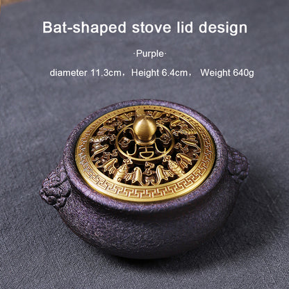 Color changing lion incense burner